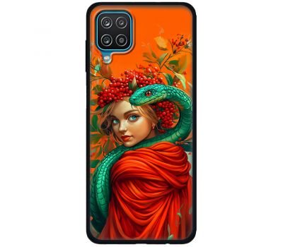 Чохол для Samsung Galaxy A12 / M12 MixCase Новий рік 2025 дівчинка зі змією