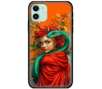 Чохол для iPhone 11 MixCase MixCase Новий рік 2025 дівчинка зі змією