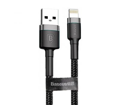 Кабель USB Baseus Cafule Lightning 2.4A 1m grey/black 3575945