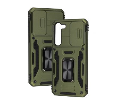 Чохол для Samsung Galaxy S23+ (S916) Camshield Army Ring army green