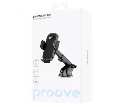 Тримач в машину Proove Longway Plaid Suction Type Car Mount black 3575048