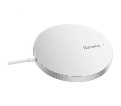 Бездротовий ЗП Baseus Simple Mini3 Magnetic Wireless Charger 15W silver