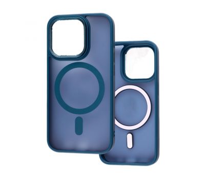 Чохол для iPhone 13 Pro Corrugated MagSafe blue