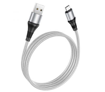 Кабель USB Hoco X50 Excellent microUSB 1m сірий