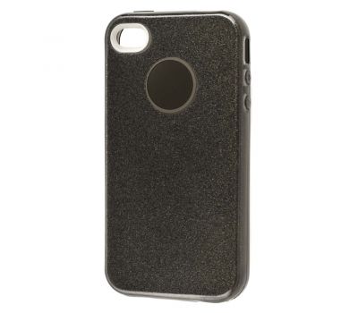 Чохол для iPhone 4 Shining Glitter Case з блискітками чорний