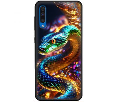 Чохол для Samsung Galaxy A7 2018 (A750) MixCase Новий рік 2025 яскрава змія