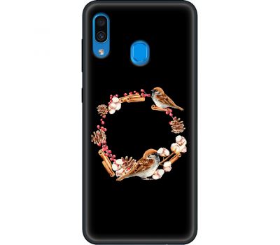 Чохол для Samsung Galaxy A20 / A30 MixCase Новий рік 2025 птахи у новий рік