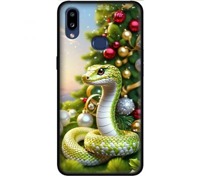 Чохол для Samsung Galaxy A10S (A107) MixCase Новий рік 2025 ялинку з іграшками і змія