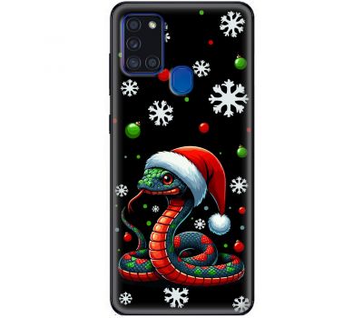 Чохол для Samsung Galaxy A21s (A217) MixCase Новий рік 2025 новорічна змія