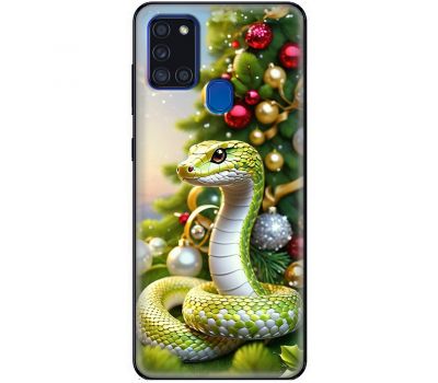 Чохол для Samsung Galaxy A21s (A217) MixCase Новий рік 2025 ялинку з іграшкам