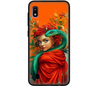 Чохол для Samsung Galaxy A10 (A105) MixCase Новий рік 2025 дівчинка зі змією