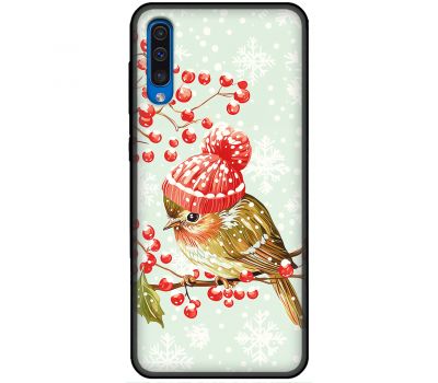 Чохол для Samsung Galaxy A7 2018 (A750) MixCase Новий рік 2025 птах на гілці