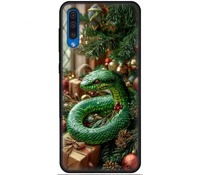 Чохол для Samsung Galaxy A7 2018 (A750) MixCase Новий рік 2025 ялинка та змія