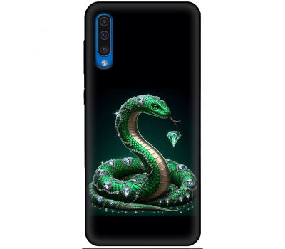 Чохол для Samsung Galaxy A7 2018 (A750) MixCase Новий рік 2025 змія з діамантами