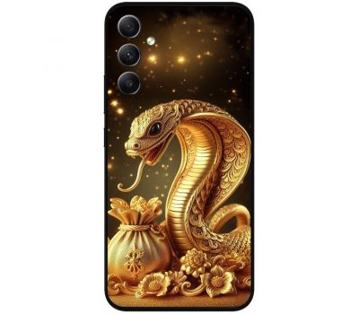 Чохол для Samsung Galaxy A15 (A155) MixCase Новий рік 2025 золотиста змія