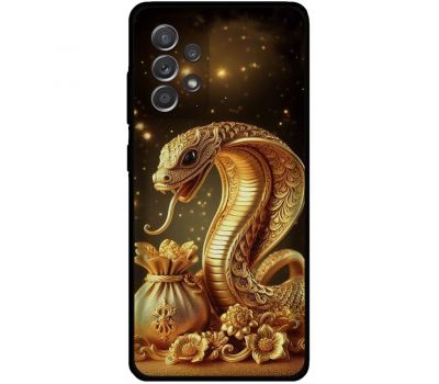 Чохол для Samsung Galaxy A72 (A725) MixCase Новий рік 2025 золотиста змія