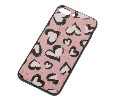 Чохол для iPhone 7 Plus / 8 Plus Leo Confetti "рожеве серце" 359082