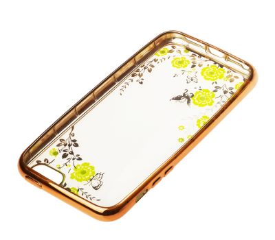 Чохол Mr Hippo для iPhone 5 квіти зі стразами золотистий 372055