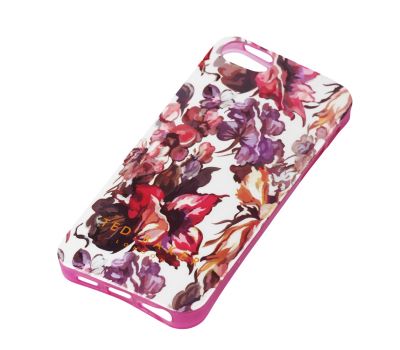 Чохол Ted Baker для iPhone 5 фіолетовий квіти 373493