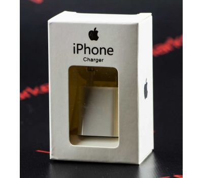 Мережевий адаптер для iPhone G (1USB/1A) білий в упаковці 374968