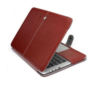 Шкіряний чохол книжка TTX для Apple MacBook Air 11 коричневий