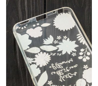 Чохол для Meizu M5 силіконовий з малюнком різні квіти 406355