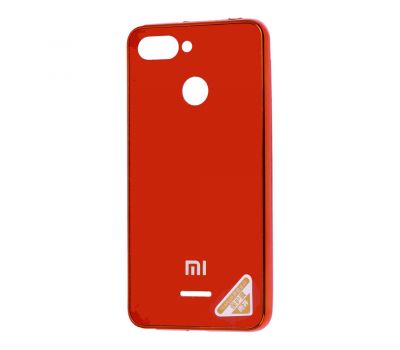 Чохол для Xiaomi Redmi 6 Silicone case (TPU) червоний 424226
