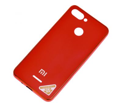 Чохол для Xiaomi Redmi 6 Silicone case (TPU) червоний 424227