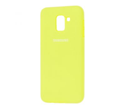 Чохол для Samsung Galaxy J6 2018 (J600) Silicone Full лимонний 456086