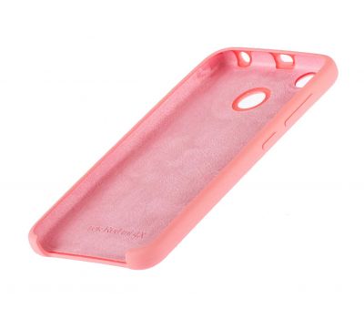 Чохол для Xiaomi Redmi 4x Silicone case рожевий 510631