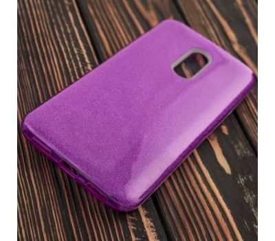 Чохол для Xiaomi Redmi 5 Glitter з блискітками фіолетовий 510209