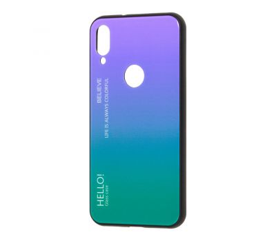 Чохол для Xiaomi Mi Play Hello glass фіолетовий 514018
