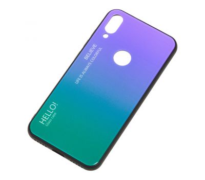 Чохол для Xiaomi Mi Play Hello glass фіолетовий 514019