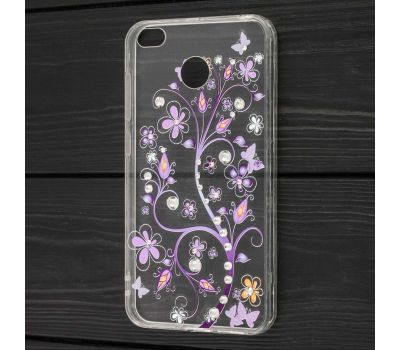 Чохол для Xiaomi Redmi 4x Hojar Diamond фіолетові метелики