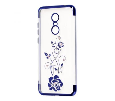 Чохол для Xiaomi Redmi 5 Plus kingxbar diamond flower синій