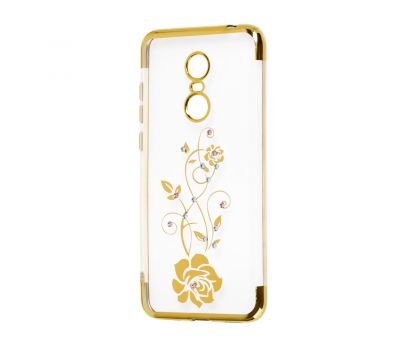 Чохол для Xiaomi Redmi 5 Plus kingxbar diamond flower золотистий