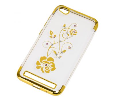 Чохол для Xiaomi Redmi 5a kingxbar diamond flower золотистий 516876