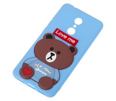 Чохол для Xiaomi Redmi 5 ведмедик "Love Me" блакитний 516736
