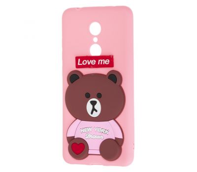 Чохол для Xiaomi Redmi 5 ведмедик "Love Me" рожевий