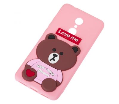 Чохол для Xiaomi Redmi 5 ведмедик "Love Me" рожевий 516739