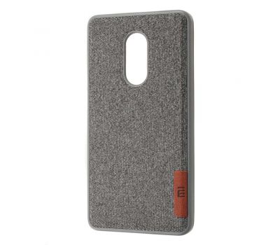 Чохол для Xiaomi Redmi Note 4X Label Case Textile сірий