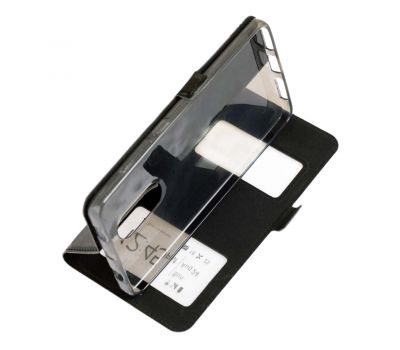 Чохол книжка для Xiaomi Redmi Note 4x Momax із двома вікнами чорний 521977