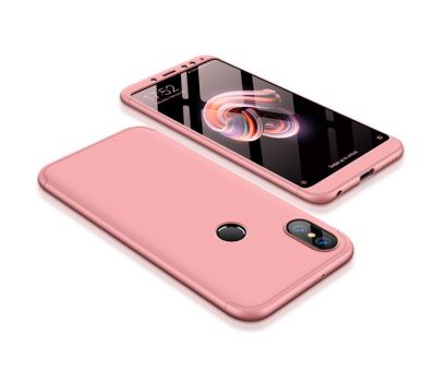 Чохол GKK LikGus для Xiaomi Redmi Note 5 / Note 5 Pro 360 рожевий