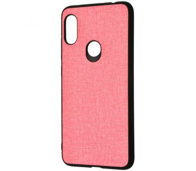 Чохол для Xiaomi Redmi Note 6 Pro Hard Textile рожевий