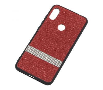 Чохол для Xiaomi Redmi Note 6 Pro Swarovski (смуга) червоний 524444