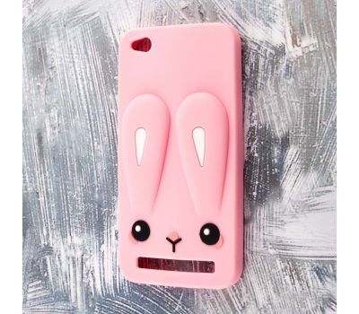3D чохол для Xiaomi Redmi 5a рожевий заєць