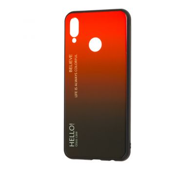 Чохол для Huawei P Smart Plus Hello glass червоний 530587