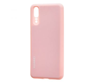 Чохол для Huawei P20 Silicone cover рожевий