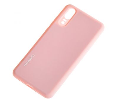 Чохол для Huawei P20 Silicone cover рожевий 531607