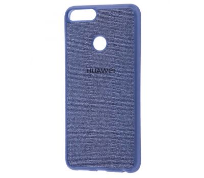 Чохол для Huawei P Smart Textile синій